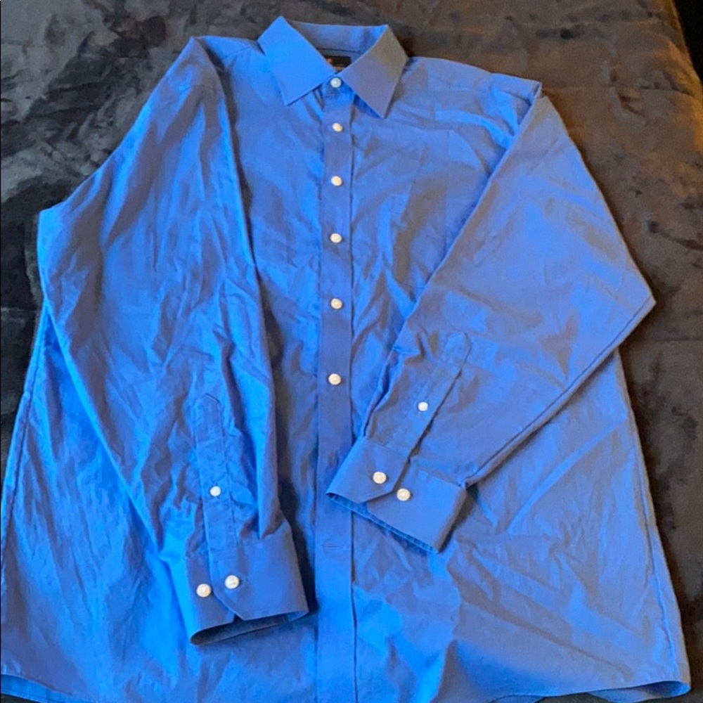 Stafford Dress Shirt Regular Fit (L 16-16.5 34-35)